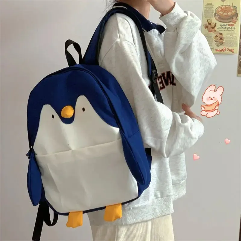 TAVIMART  -  Korean Y2k Aesthetic Cartoon Animal Cute Backpack All Match Teenager Student School Bag Outdoor Travel Hiking Camping Knapsack