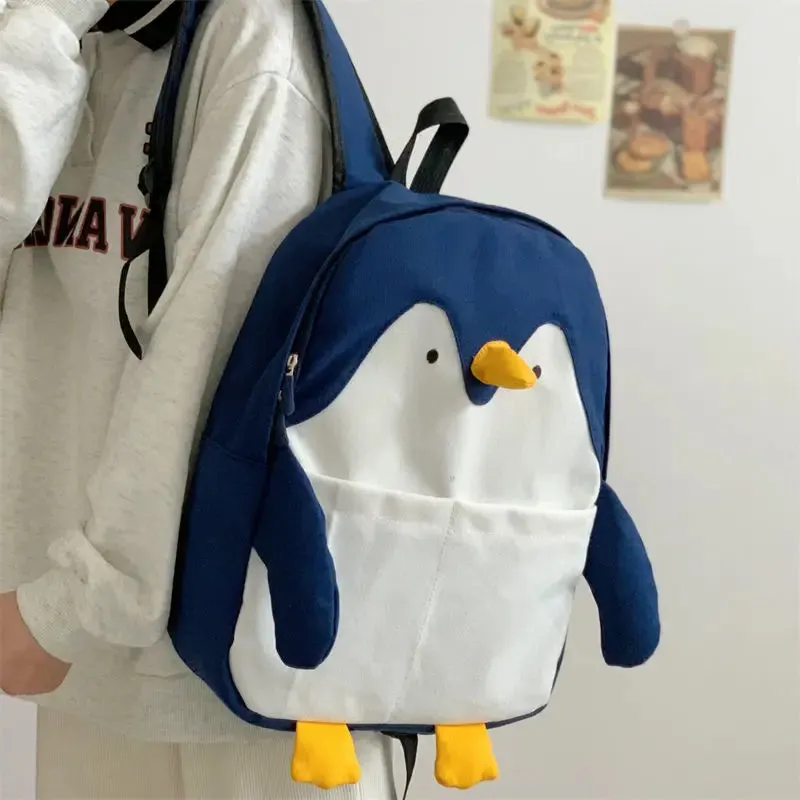 TAVIMART  -  Korean Y2k Aesthetic Cartoon Animal Cute Backpack All Match Teenager Student School Bag Outdoor Travel Hiking Camping Knapsack