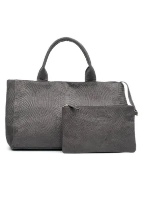 Textured Satchel Bag