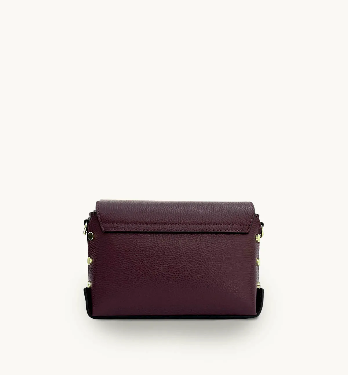 The Bloxsome Port Leather Crossbody Bag With Gold Chain Strap