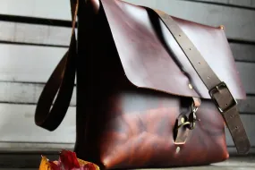 The Montana Leather Messenger Bag | Leather Laptop Bag | Leather Computer Bag | Made in USA | Large | Medium