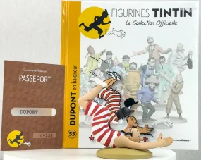 Tintin Figurine Officielle #55 Thomson Diving: Black Gold Herge Resin Figure