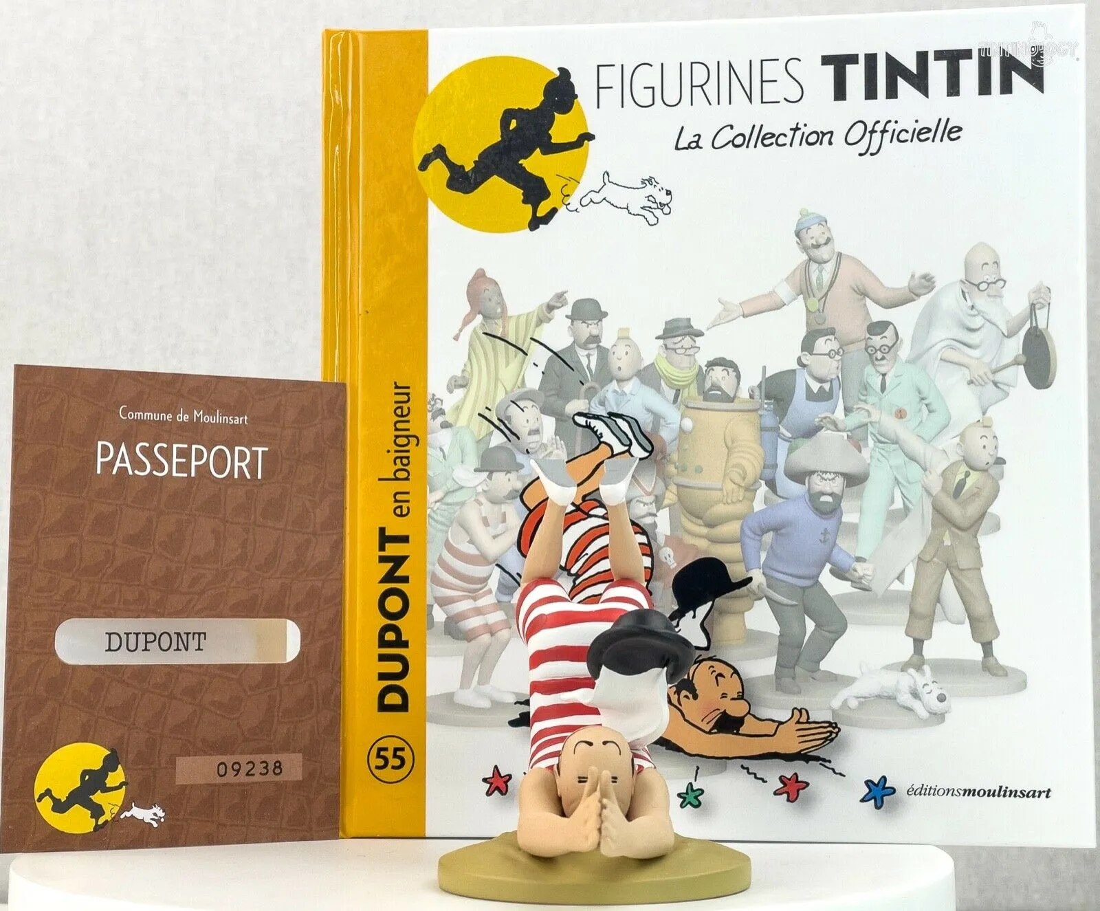 Tintin Figurine Officielle #55 Thomson Diving: Black Gold Herge Resin Figure