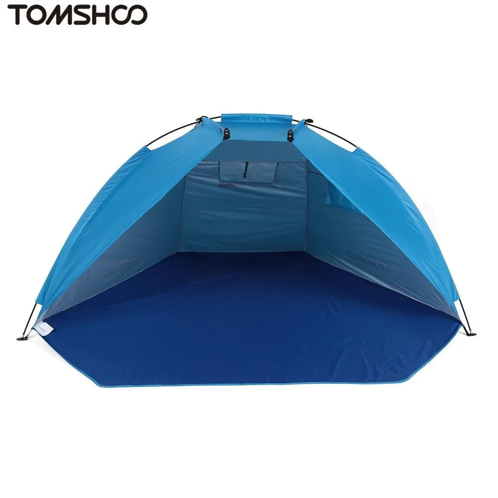 TOMSHOO Outdoor Beach Tent Sunshine Shelter 2 Person Sturdy