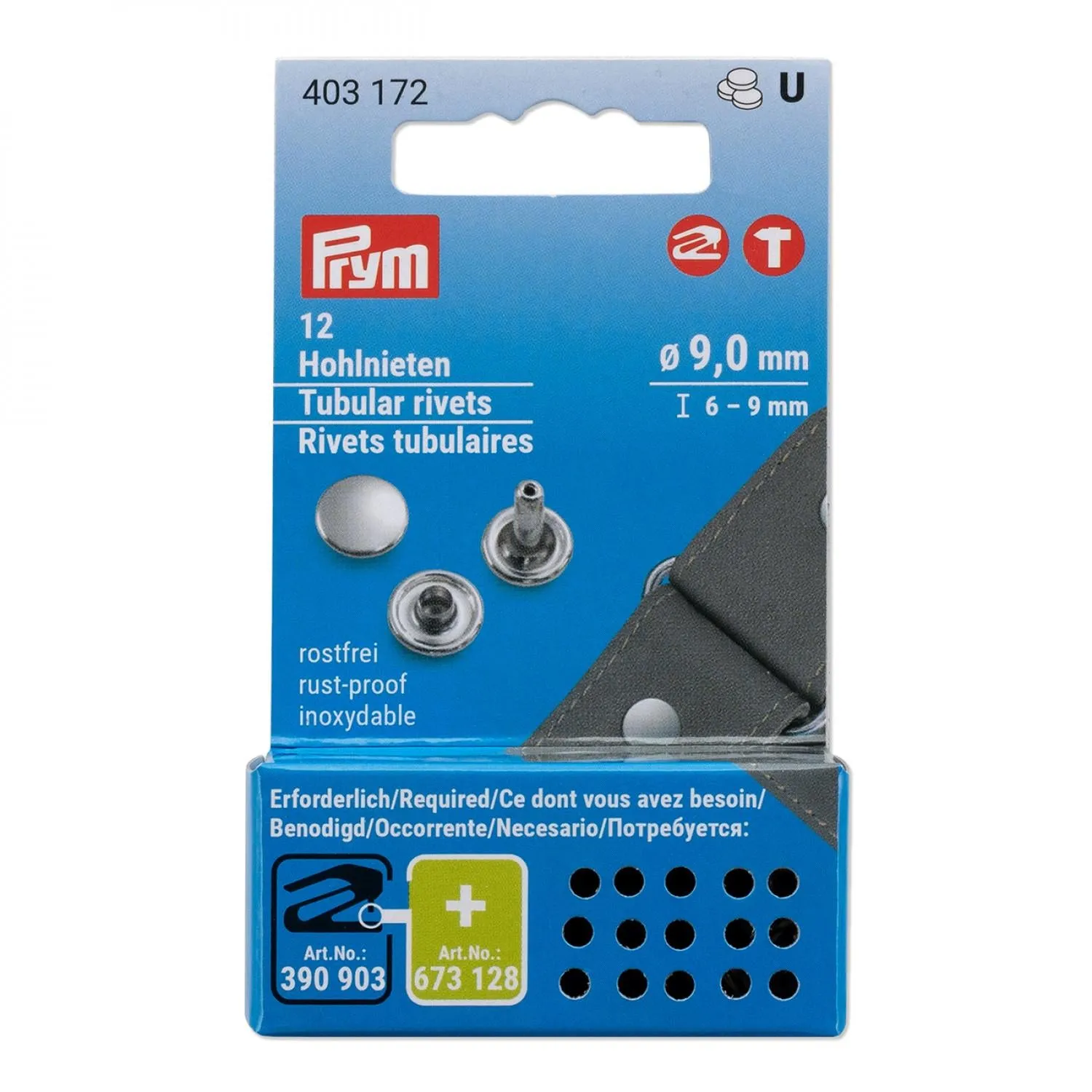 Tubular Rivets 6-9mm 12pc # 403172