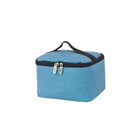 Turquoise Glitter NGIL Cosmetic Case