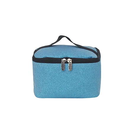 Turquoise Glitter NGIL Cosmetic Case