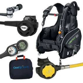 Tusa Liberator BC, Regulator & Octo w/ Element Digital Scuba Gear Computer Package