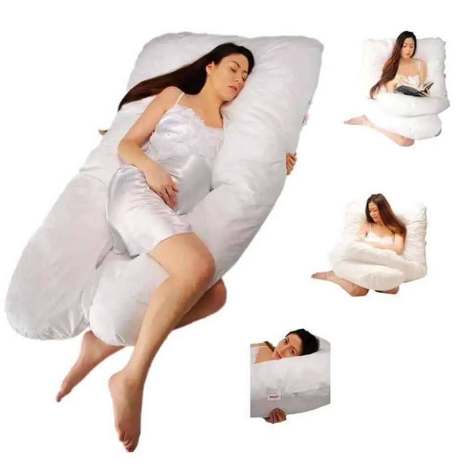 U Shaped Full Body Pillow with Carry Case