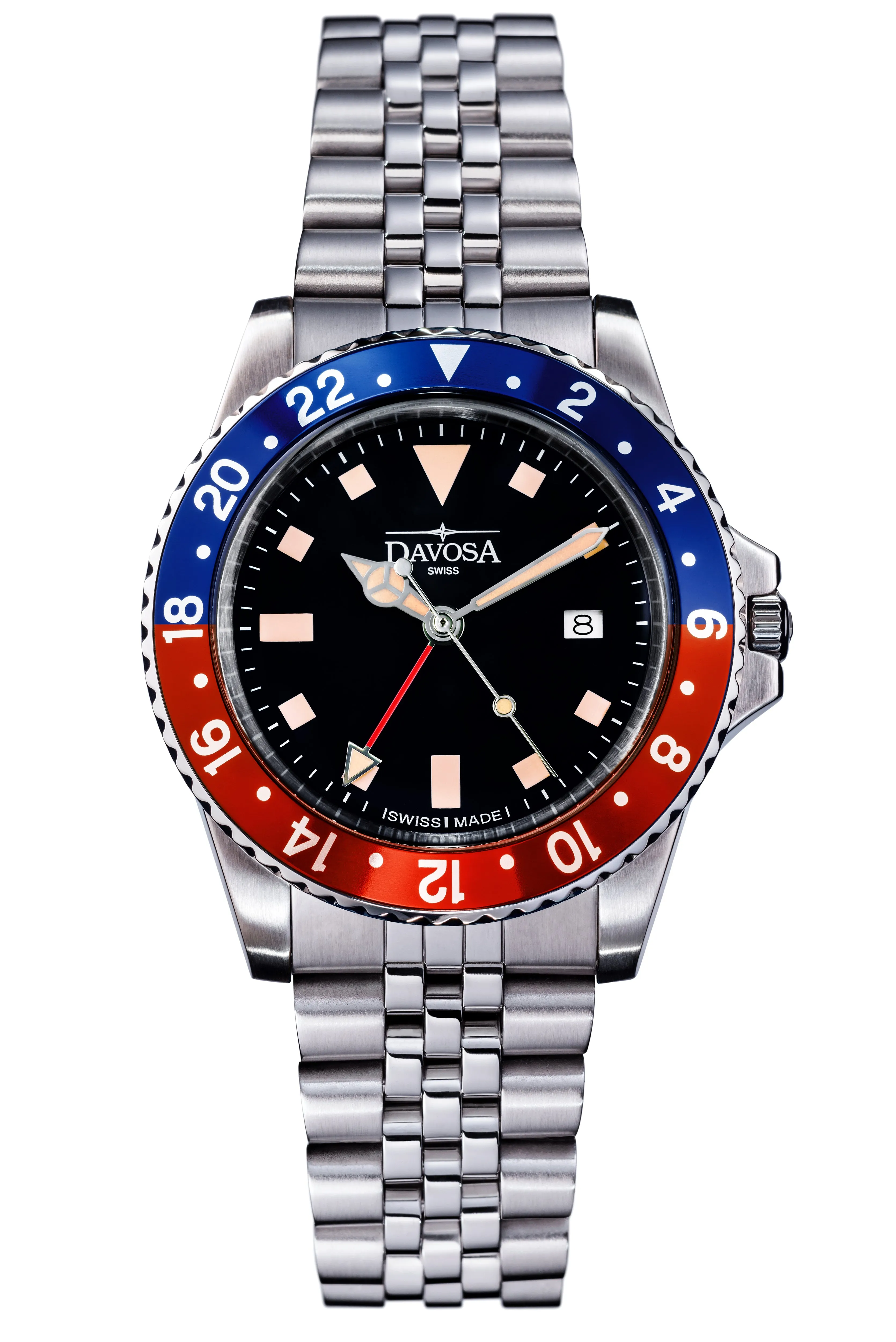 Vintage Quartz 100m Red Blue Unisex Diver Watch 16350090