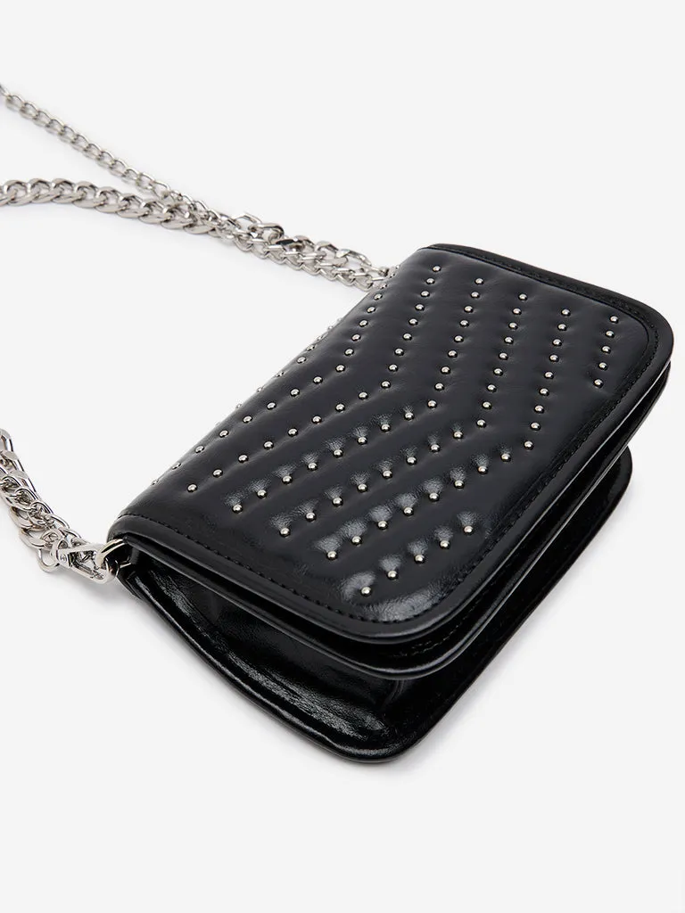 Westside Black Embellished Sling Bag