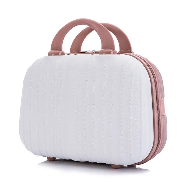 Women&#39;s Cosmetic Bag Portable Cosmetic Case Professional Cosmetology Makeup Organizer Travel Storage Box Suitcases Direct Delive