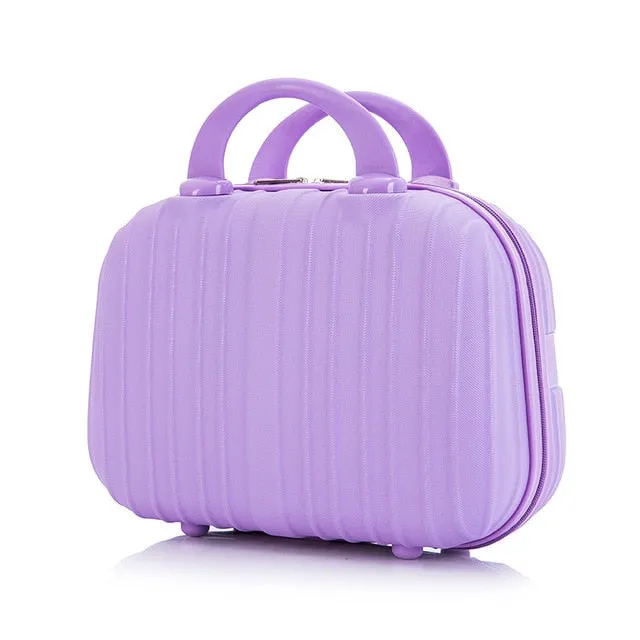 Women&#39;s Cosmetic Bag Portable Cosmetic Case Professional Cosmetology Makeup Organizer Travel Storage Box Suitcases Direct Delive