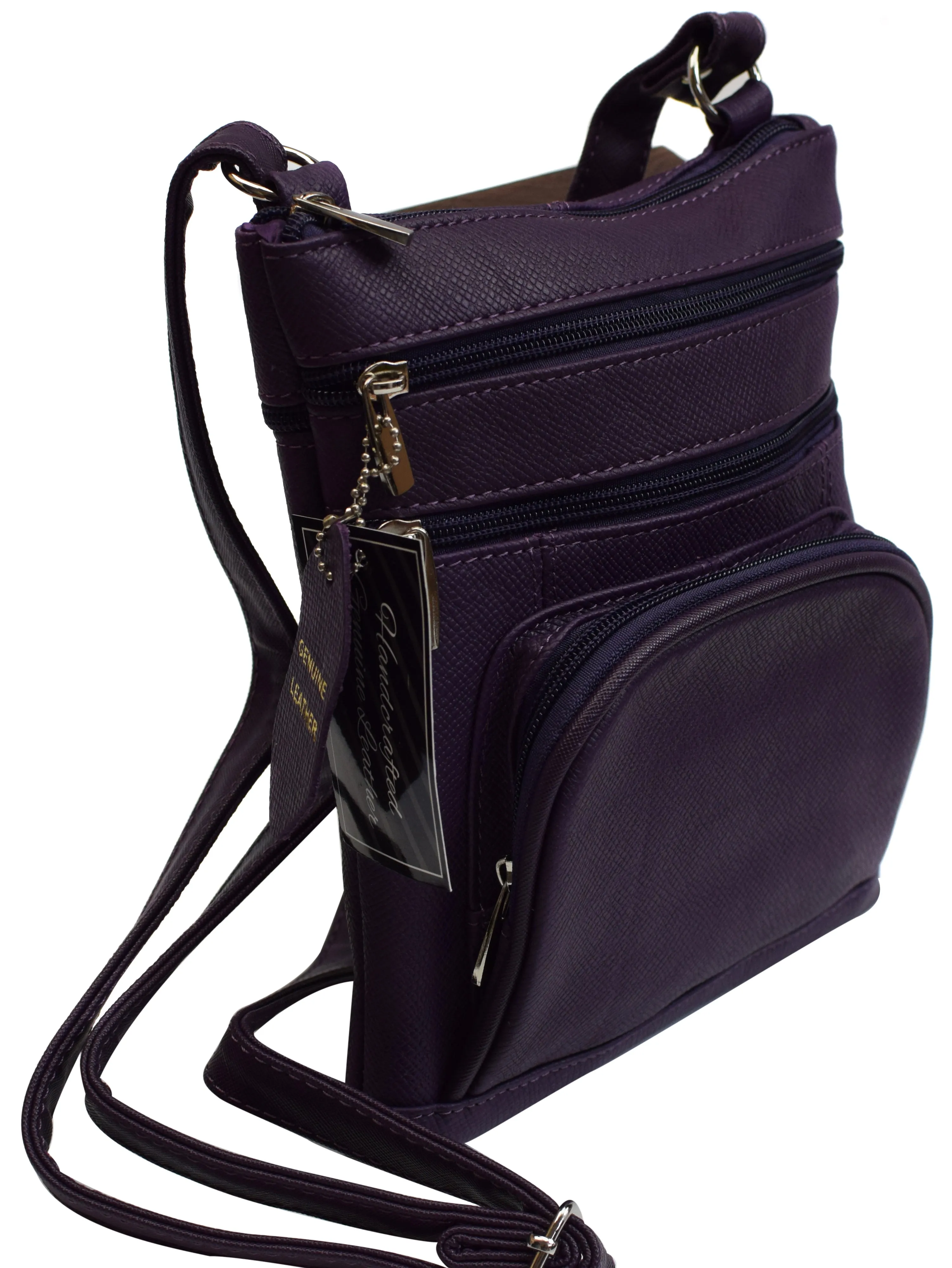 Women's Leather Shoulder Bag Handbag Purse Cross Body Organizer Wallet Multi Pockets RM004