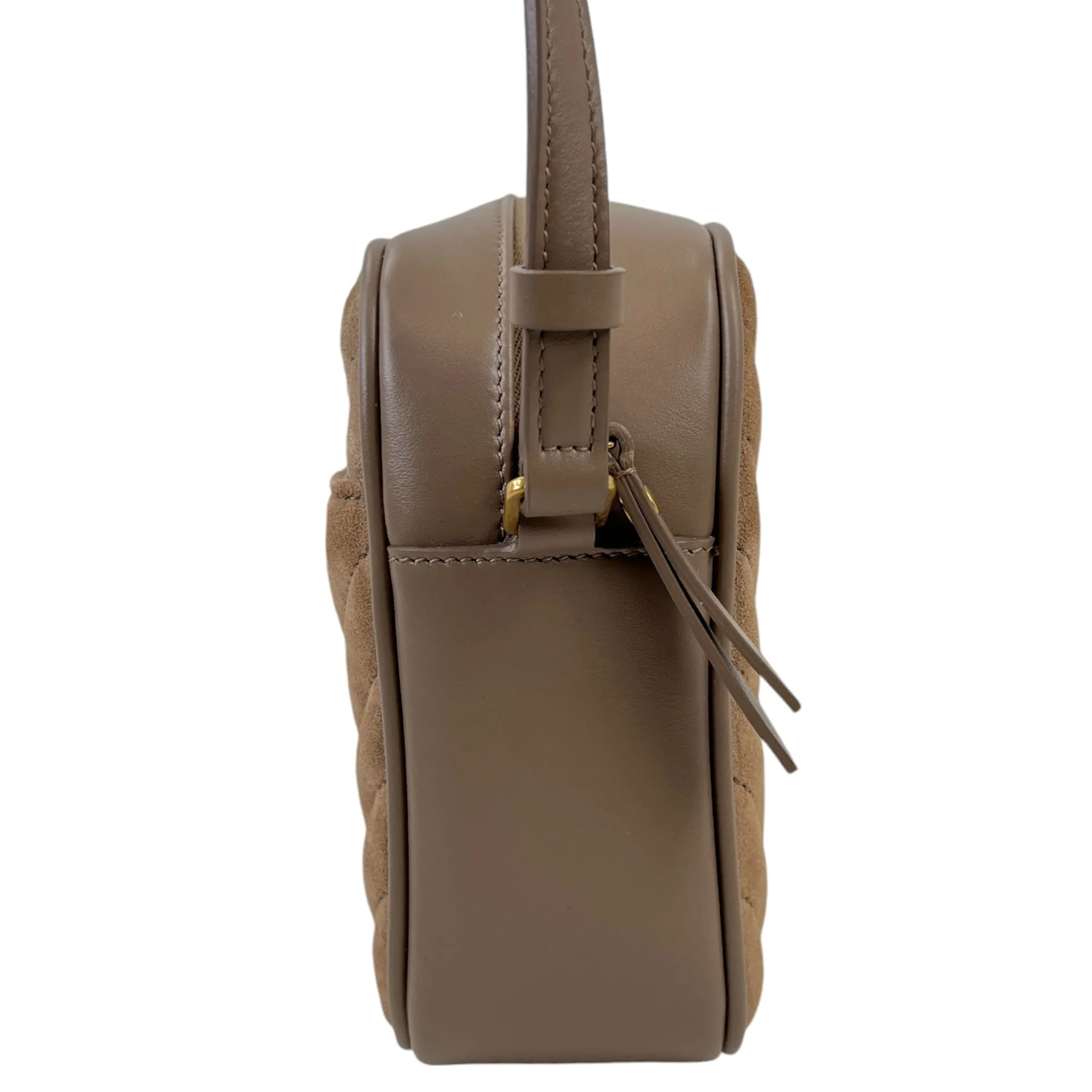 Women's Lou Suede Camera Bag Beige