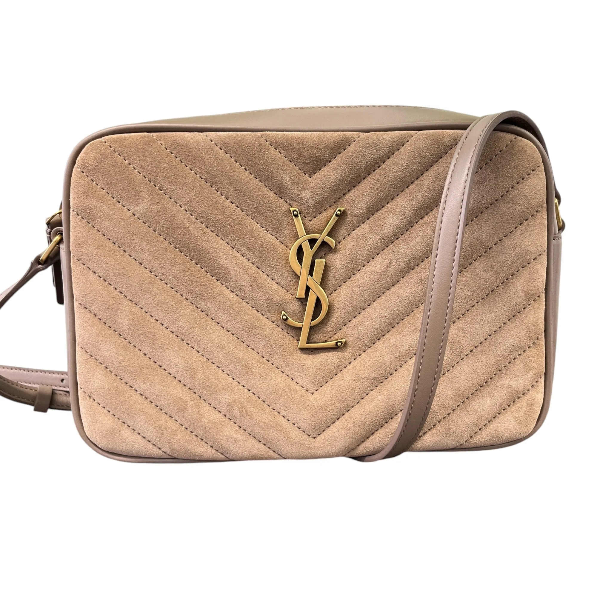 Women's Lou Suede Camera Bag Beige