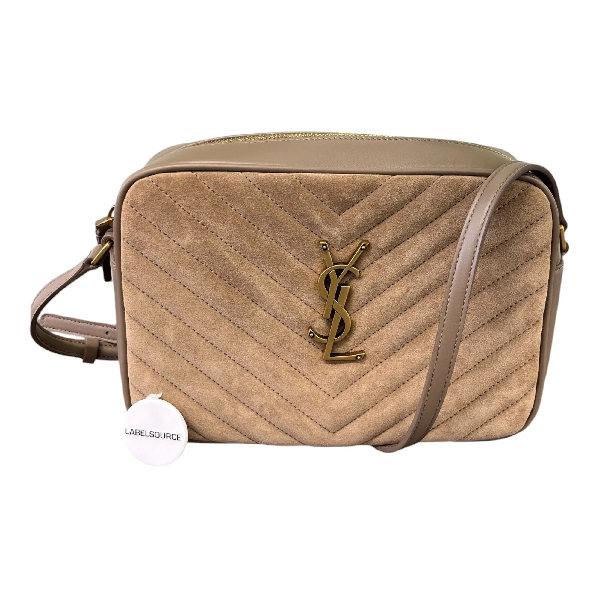 Women's Lou Suede Camera Bag Beige