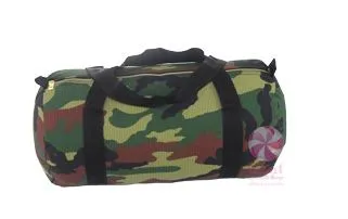 Woodland Camo Medium Duffle W/ Gold Zipper